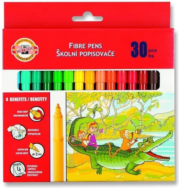 Filtpennor 30 färger