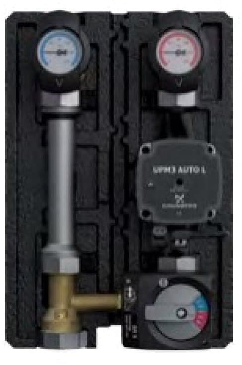 Pumpuryhmä PAW HEATBLOC BASIC34 DN 25 SEKOITUSVENTTIILILLÄ 4636061