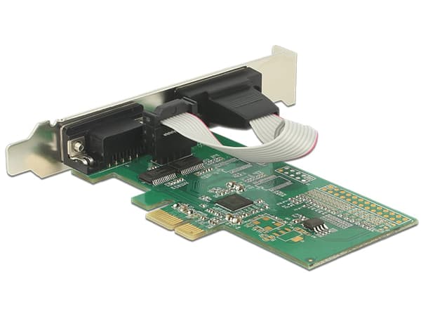 DELOCK 89555 Delock-kort PCI express -> 2x RS-232, DB9 (M)