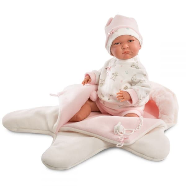 Bobas Lala docka i rosa jumpsuit 42 cm