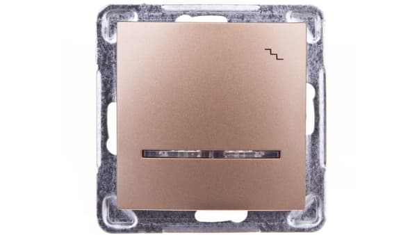 Ospel Trappkontakt Impression med belysning guldmetallic (LP-3YS/m/28)