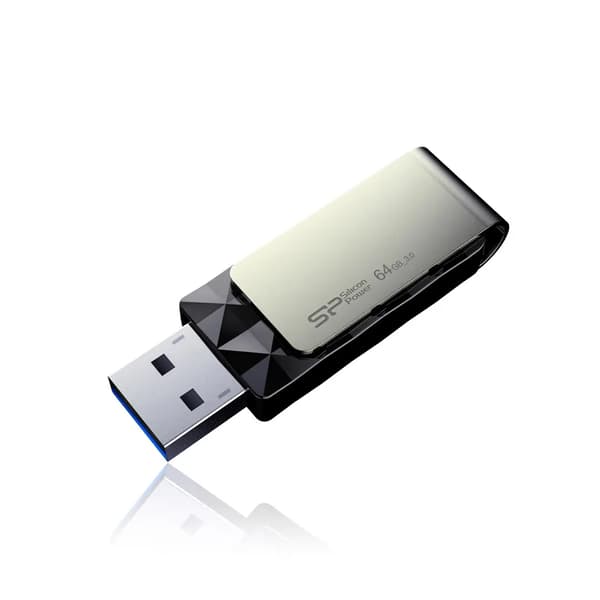 Silicon Power Blaze B30 64GB, USB 3.0, Musta