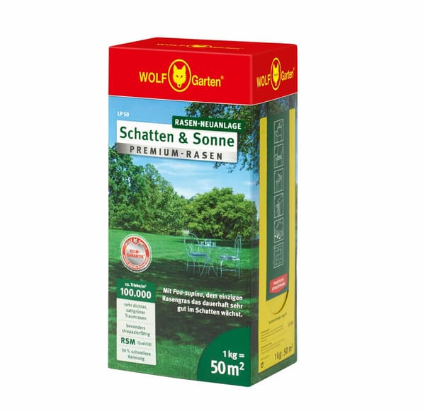 WOLF GARTEN GRÄS PREMIUM SKUGGA OCH SOL SP 50m2