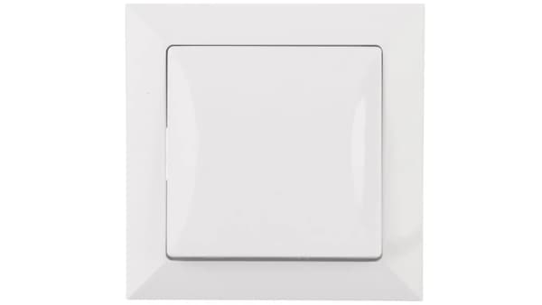 OPAL Enkelt lyskontakt hvid WP-1 Op/S BI