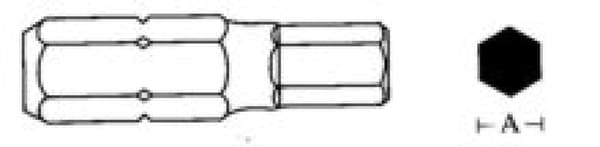 JONNESWAY IMBUS END 10 x 75mm 6-kat. 10mm