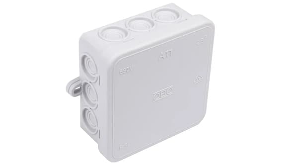 Kotelo n/t defalign 85x85x40 IP55 A 11 vaaleanharmaa 2000342 /10kpl. /