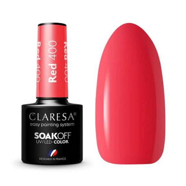 Claresa Soak Off UV/LED Punainen Geelilakka 400 5g
