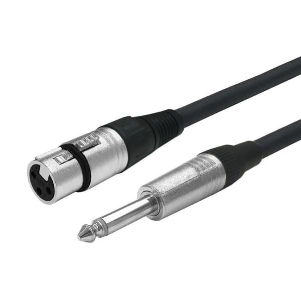 Vivolink XLR hona till Mono Jack 6,35 mm, kabel 1 meter