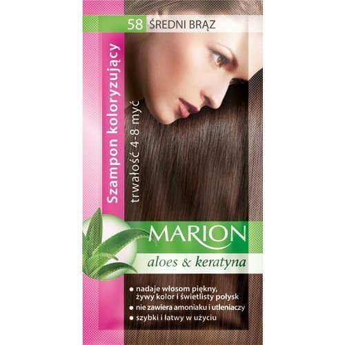 Marion Farveshampoo 4-8 myc Nr. 58 mellemstor braz 40 ml