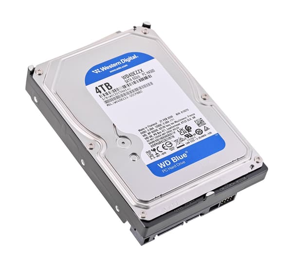 WD HD3.5\" SATA3 4TB WD40EZZX / 5.4k Blå (Di)
