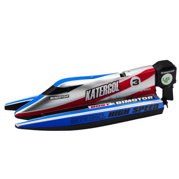 Fjärrstyrd RC Motorbåt Blå-Silver 14cm