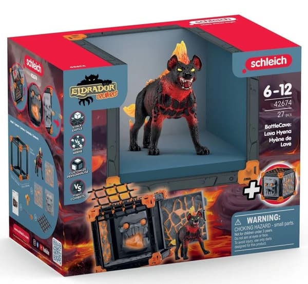 Schleich Eldrador Creatures BattleCave Lava Hyena 42674
