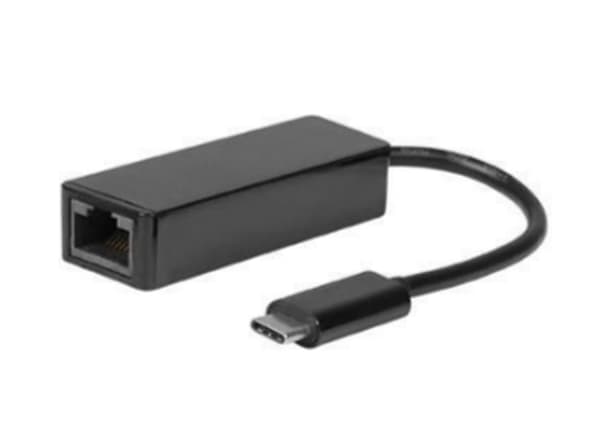 MicroConnect USB-C til RJ45 Adapter 10/100/1000Mbps, Sort, 5Gbps 0,2m