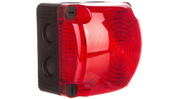 Advarselsblink rød 24V DC LED stål IP66 853.100.55