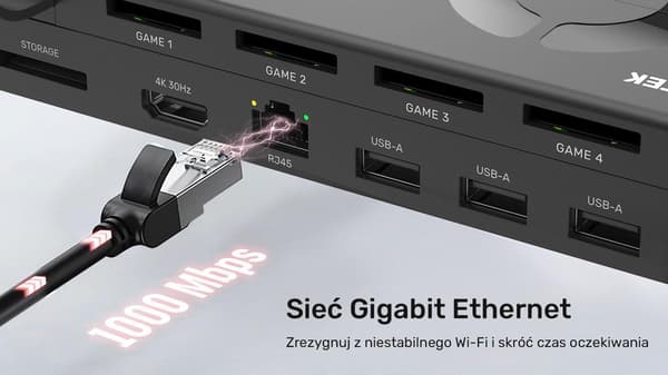 Unitek Dockingstation til Nintendo Switch 100W 4K