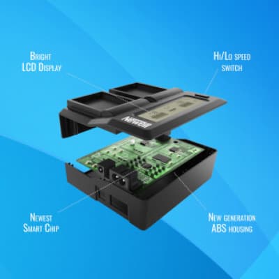 Newell DC-LCD Dobbeltkanals Batterioplader til VW-VBD29/58/78 Batterier til Panasonic