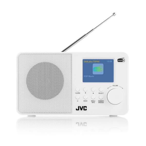 Radio JVC DAB RA-E611W-DAB vit