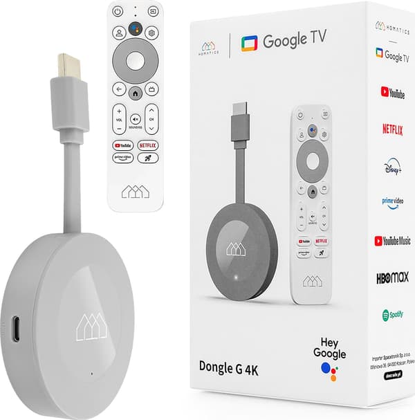 Android SMART TV Homatics Dongle G 4K Android 11 med certifieringar