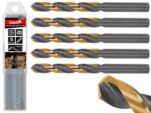 Sort og guld bor til metal HSS 13.00mm (5/50/150)