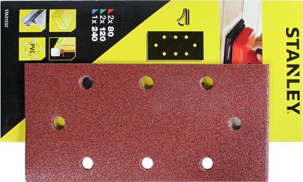 SLIPPNINGSPAPPER 93mm x 190mm MIX /5st. 8 KARDborreHÅL