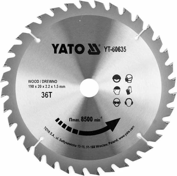 TCT KLINGE TIL TRÆ 190X36TX20MM