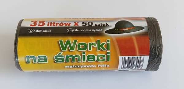 JÄTESÄKIT 35L 50*60HD A50 MUSTA