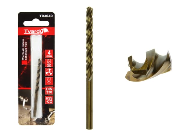 HSS M35 Kobolt Metalborebit 4 mm (1/80/640)