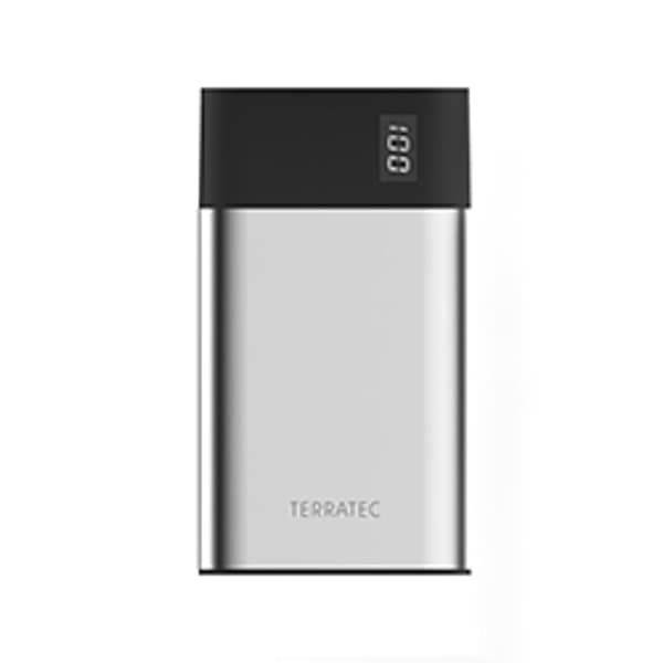 Powerbank TerraTec P80 Slim 8000mAh Sort/Sølv