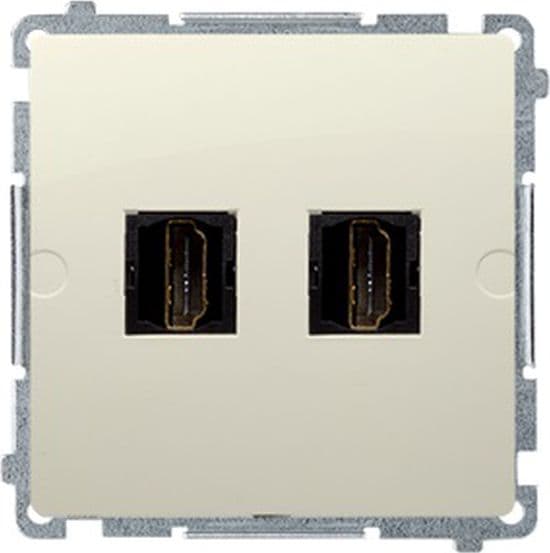 Kontakt-Simon Simon Basic Dobbelt HDMI-stik uden BMGHDMI2.01/12
