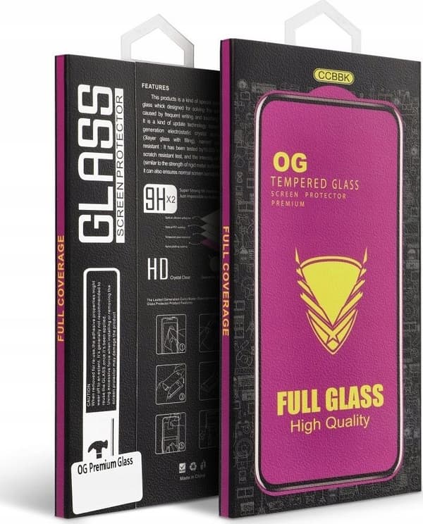 OG Premium karkaistu lasi - iPhone 15 musta