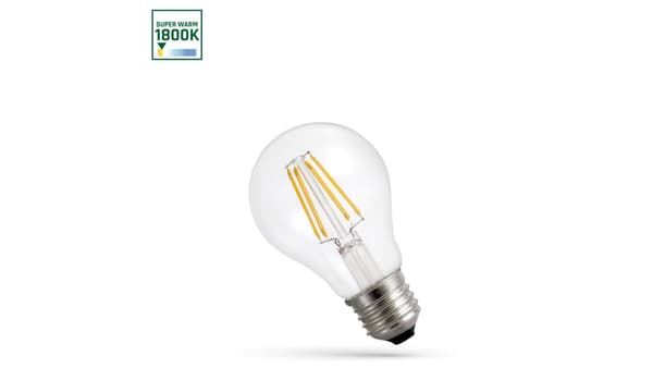 Led GLS E-27 230V 7W COG 1800K Kirkas Spectrum