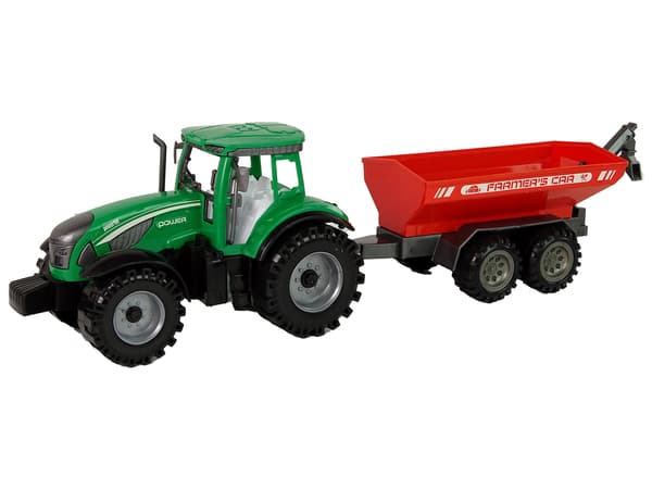 Traktor med drevet trailer