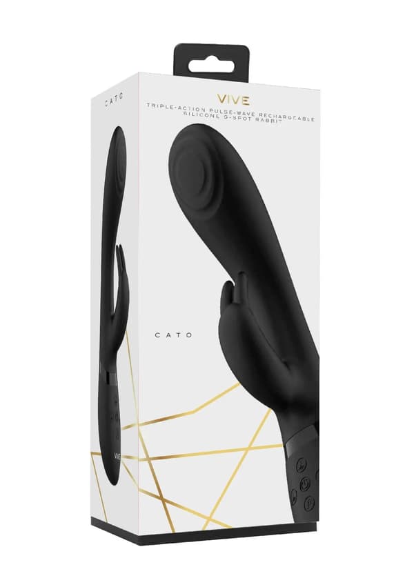 Vibrator - Puls G-punkt Kanin - Svart