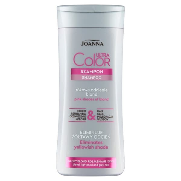 Joanna Ultra Color System Rose Shampoo til blondt, lyst og gråt hår 200ml