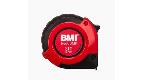 BMI twoCOMP PT14 3m rød/sort Lommemålebånd