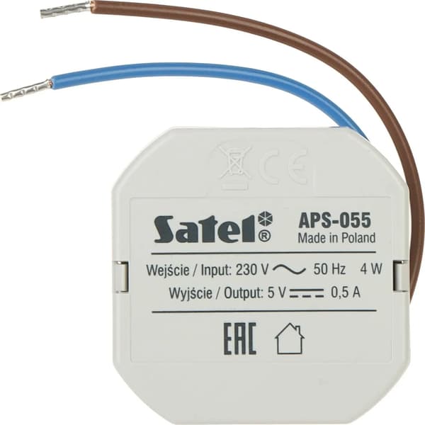 SATEL STRØMFORSYNING 5V/0.5A TOPBOKS APS-055
