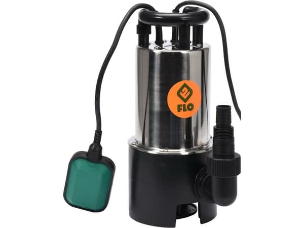 DRÄNKBAR PUMP. FÖR SMUTSVATTEN INOX 1100W