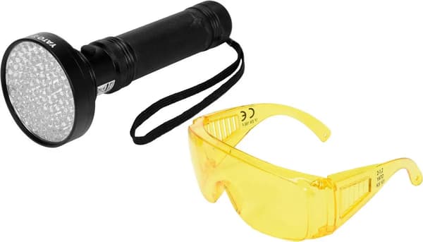 Yato UV-taskulamppu YT-08582 100 LED + lasit