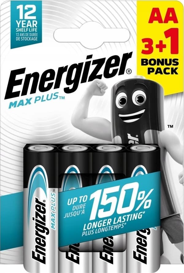 Energizer LR6/4 Max Plus AA 3+1 ilmainen