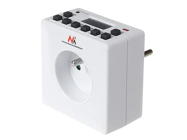 Digital timer Maclean MCE30 10 programmer CD-funktion tilfældig 3600W timer digital programmer maks. 156 programmer