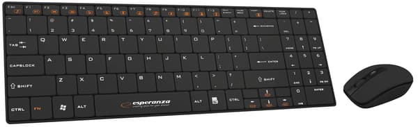 ESPERANZA 2.4GHZ TRÅDLÖST SET USB LIBERTY SVART