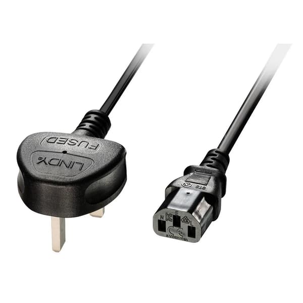Lindy - strømkabel - IEC 60320 C13 til