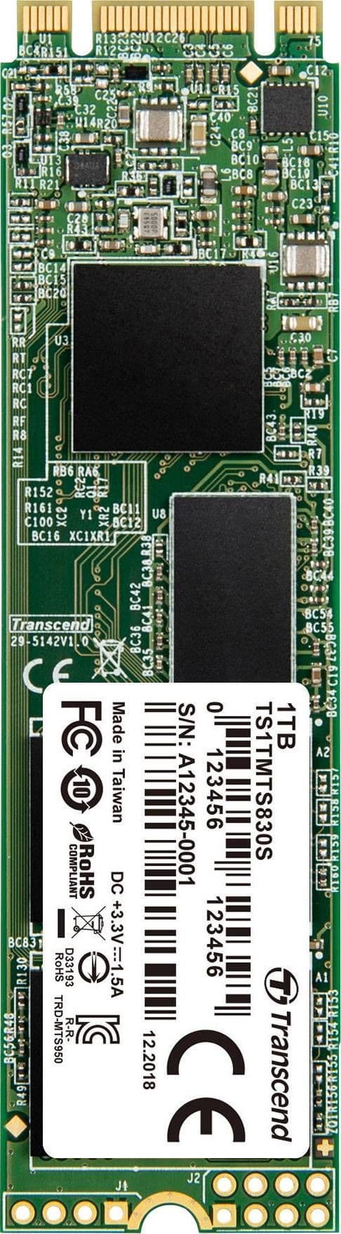 Transcend MTS830S - 512GB - SATA 6 Gb/