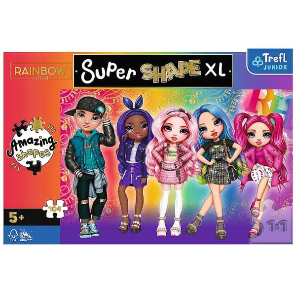 Puslespil 104el XL Stilfuld Rainbow High 50015 Trefl
