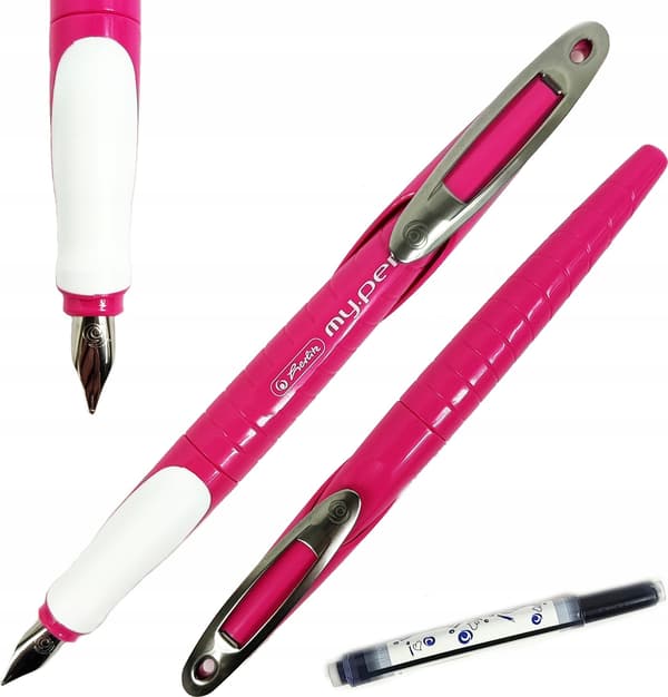 Fyldepen My.Pen M pink/hvid udsalg
