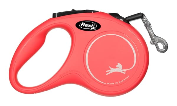 Hundkoppel Flexi NEW CLASSIC 3m Röd XS storlek