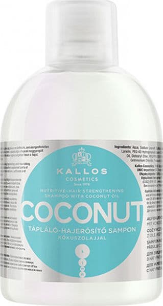 Kallos Närande och stärkande schampo för hår Kokos 1000 ml