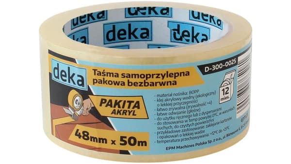 VÄRITÖN PAKKAUSTEIPPI 48MM*50M