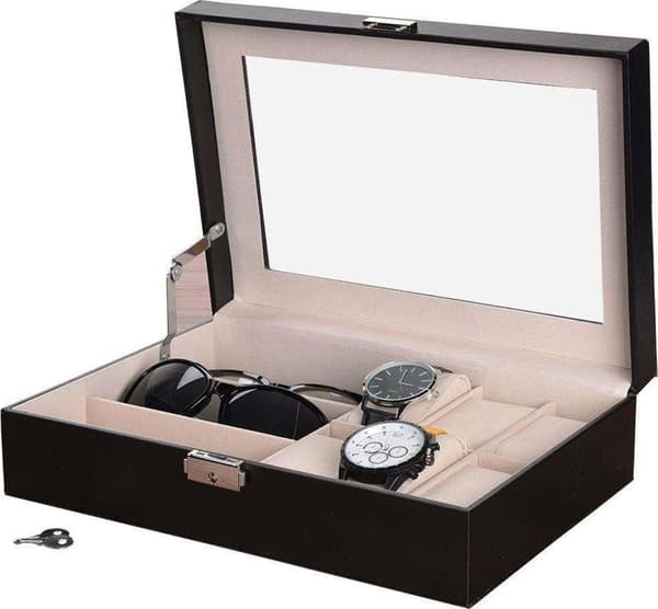 KMTP Poodle Organizer Etui til 6 ure og 3 par briller