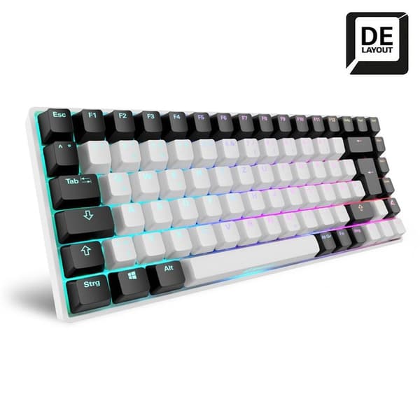SKILLER SGK50 S3 (hvid, DE-system, Gateron Rød)